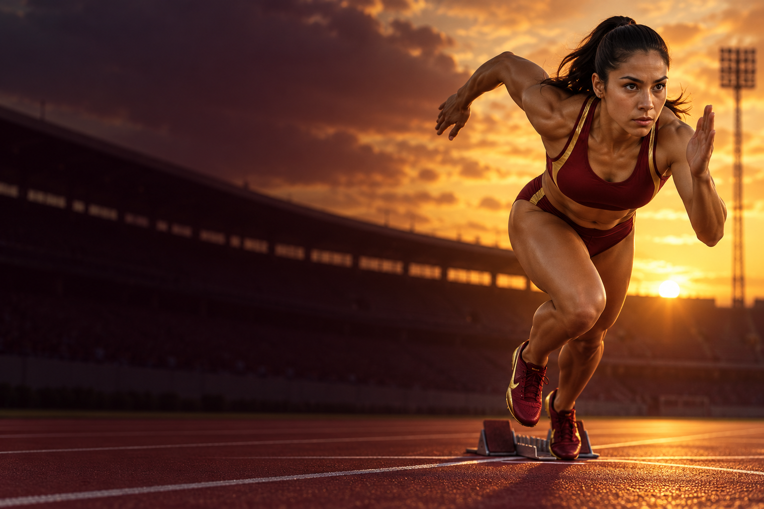 Track athlete demo artwork